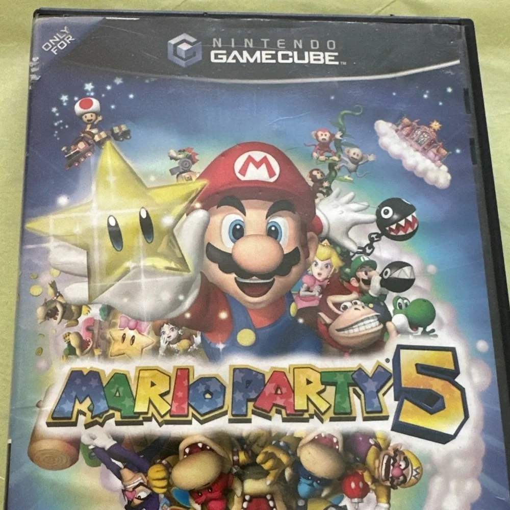 Nintendo GameCube Mario Party 5 case, booklet, and disc